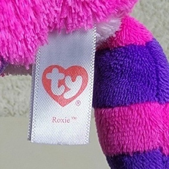 Ty Beanie Boos Darla Dragon and Fantasia Unicorn and Roxie Raccoon Plush Set - Picture 8 of 11